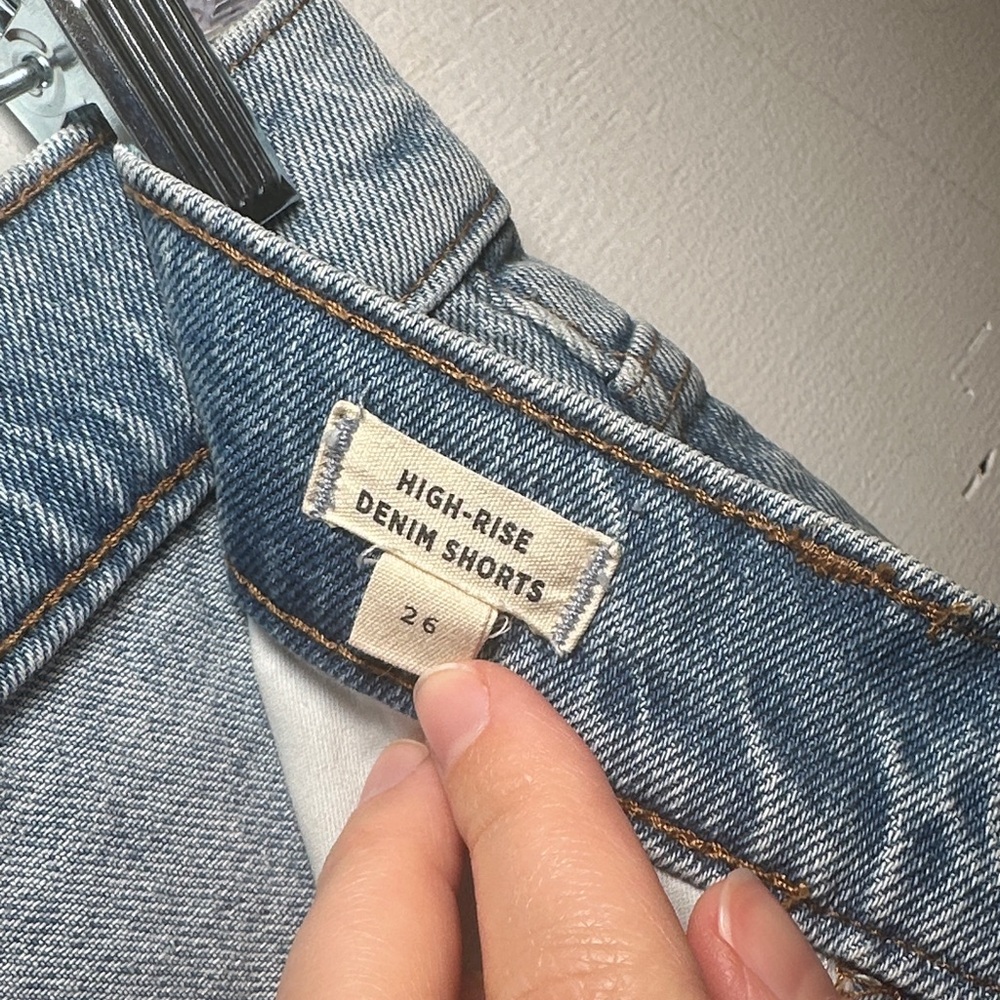 Madewell High Rise Denim Shorts Size 26 - Picture 7 of 8